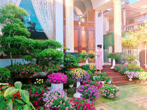 bon-cay-truoc-nha-mang-phong-cach-viet