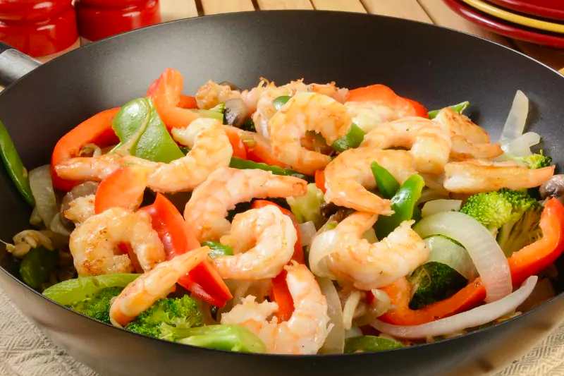 Tôm nõn xào thập cẩm