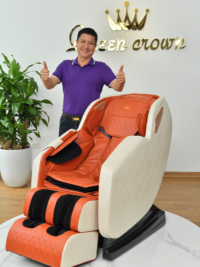 Ghế Massage Queen Crown QC LX3 - Món quà ý nghĩa dành cho người thân - Máy massage toàn thân Thương hiệu queencrown | ALamDep.com