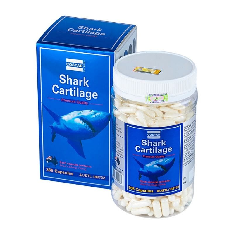 Sụn cá mập Costar Shark Cartilage 750mg của Úc, 365 viên - Heluva.vn