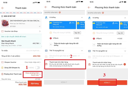 Cách săn sale Shopee không cần Shopee Pay - bước 3