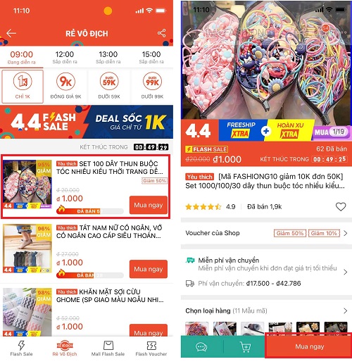 Cách săn sale Shopee không cần Shopee Pay - bước 1