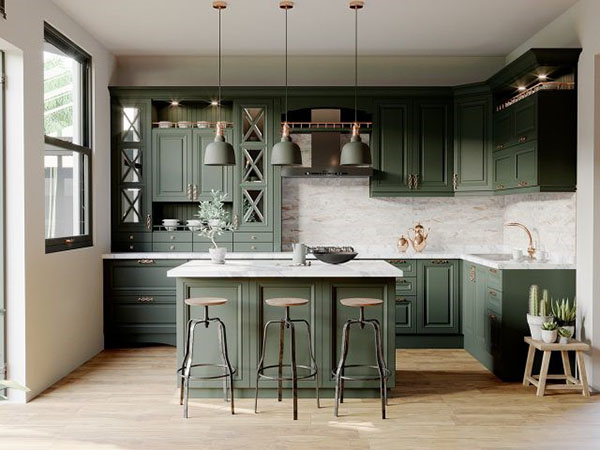 thiết kế bếp chung cư - thiết kế nội thất cho nhà bếp nhỏ