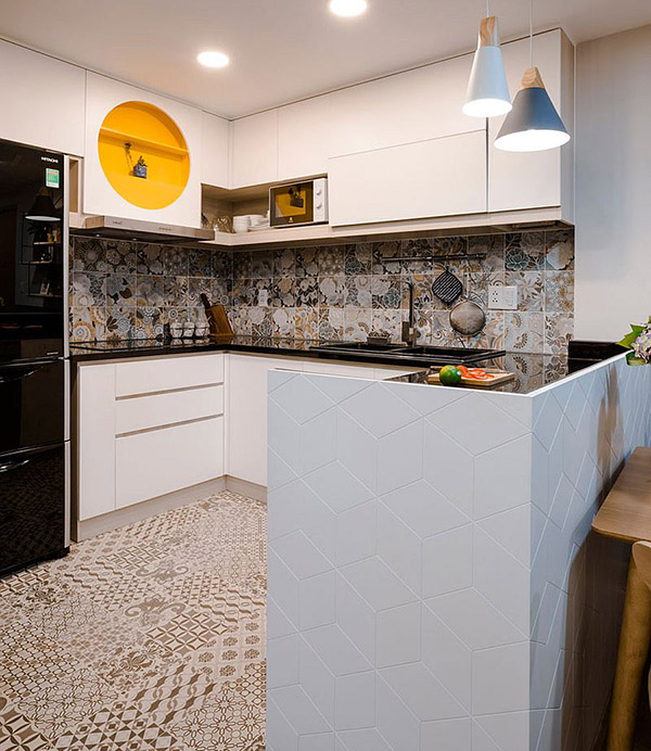 thiết kế bếp chung cư - thiết kế nội thất cho nhà bếp nhỏ