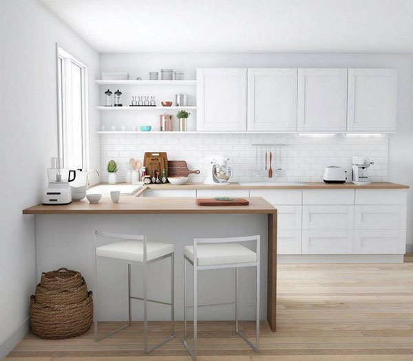 thiết kế bếp chung cư - thiết kế nội thất cho nhà bếp nhỏ