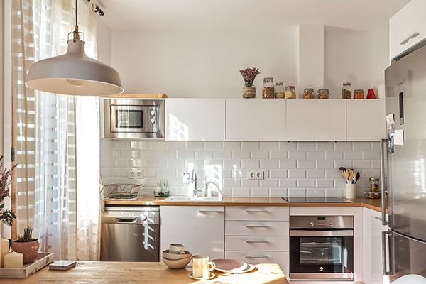 thiết kế bếp chung cư - thiết kế nội thất cho nhà bếp nhỏ