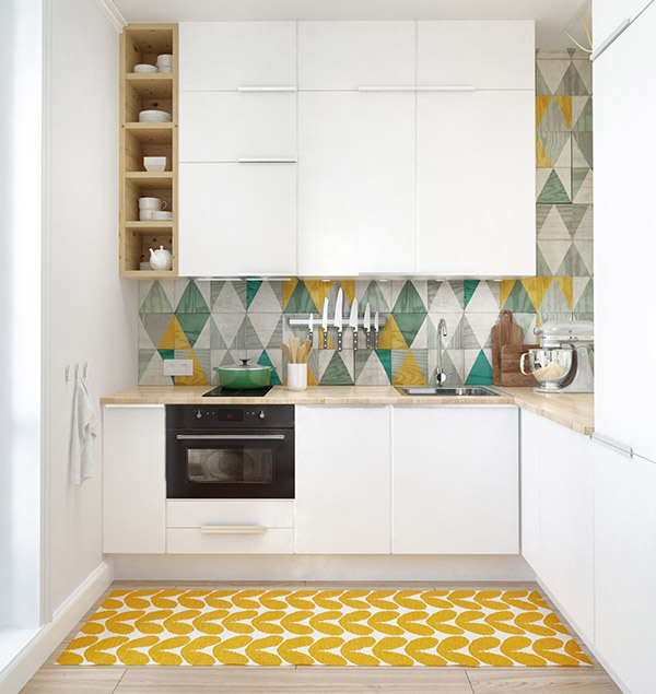 thiết kế bếp chung cư - thiết kế nội thất cho nhà bếp nhỏ