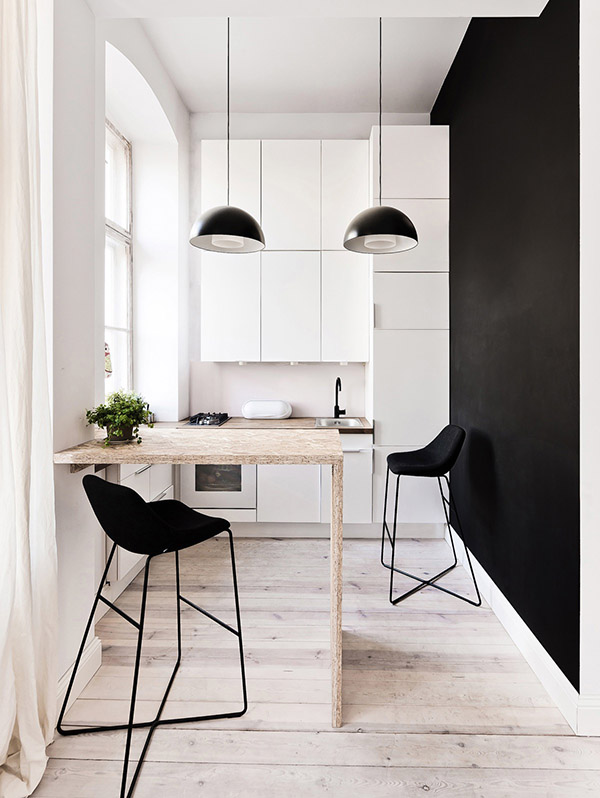 thiết kế bếp chung cư - thiết kế nội thất cho nhà bếp nhỏ