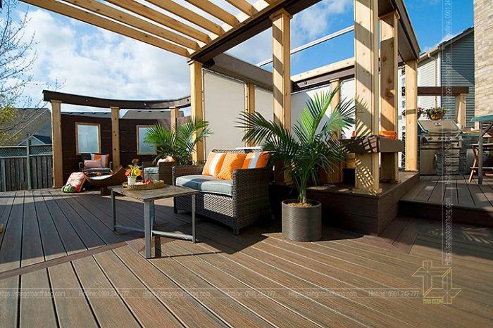 Sàn gỗ nhựa ngoài trời hiện nay bắt gặp rất nhiều trong cuộc sống