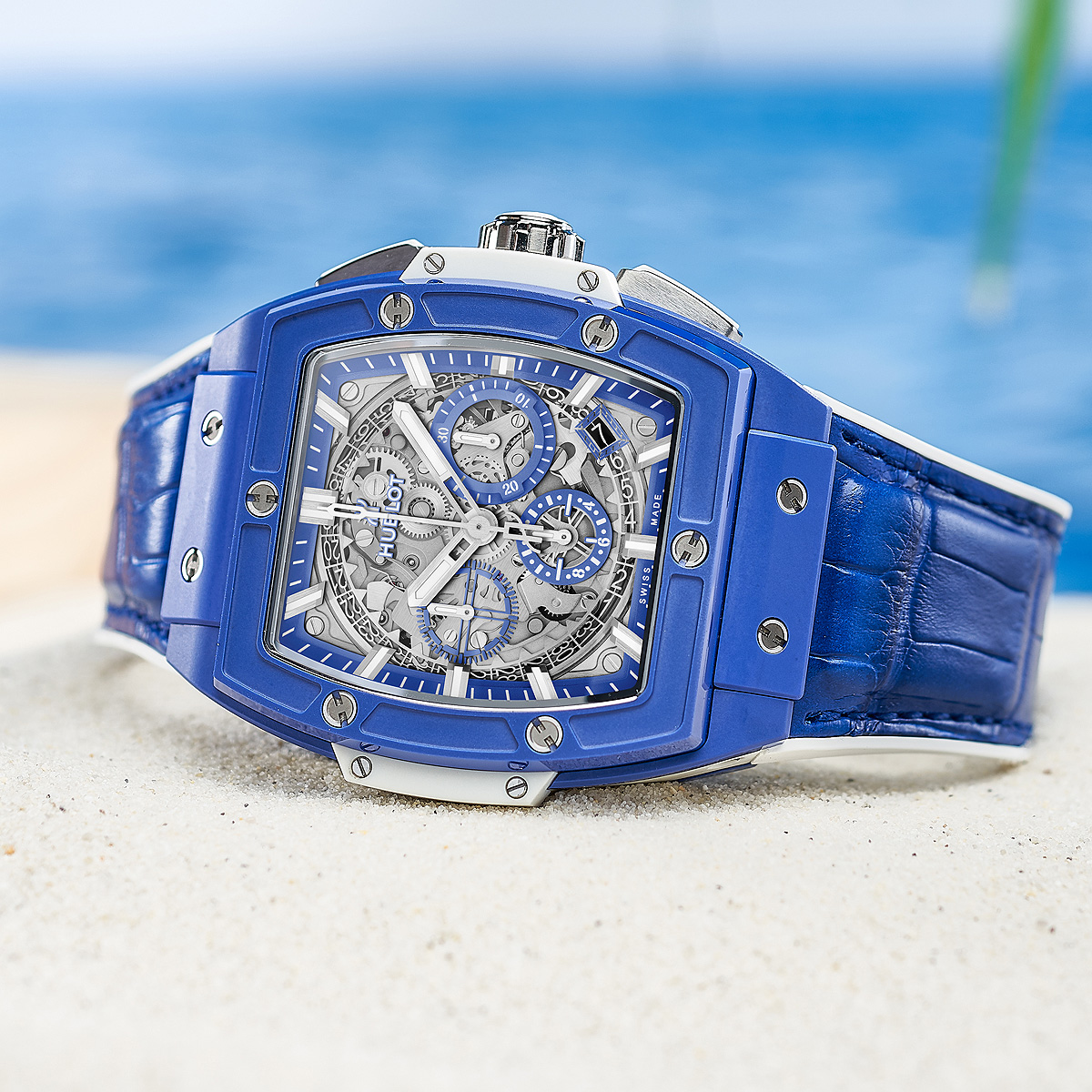 Đồng hồ Hublot màu xanh - Nổi bật và sang trọng
