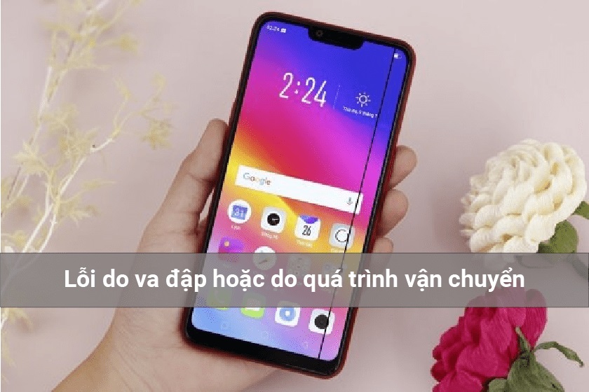 điện thoại Oppo bị sọc màn hình
