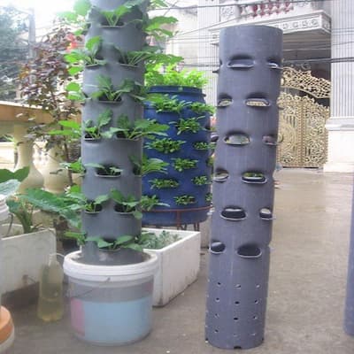 Bật mí cách làm tháp rau sạch siêu đơn giản