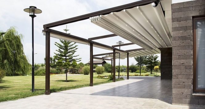 Cơ chế hoạt động mái xếp di động tự động thông minh dễ dàng sử dụng