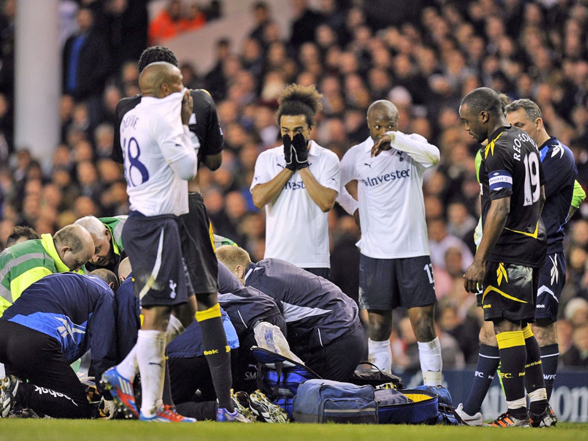 Football is stunned by Fabrice Muamba's collapse | The Independent | The Independent