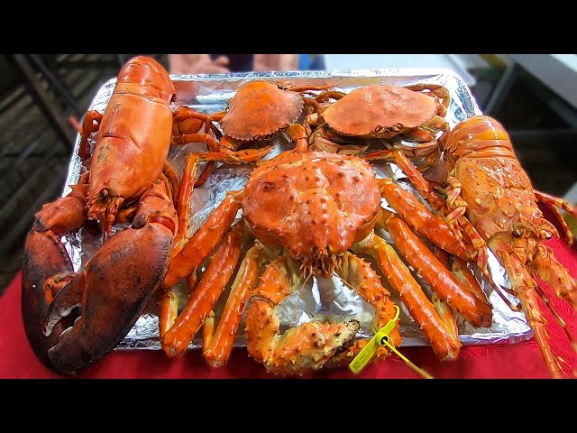 Có nên Ăn mâm Tôm hùm Cua hoàng đế và Cua biển khổng lồ giá 10 triệu ở nhà hàng Hai Lúa | 400$ meal - YouTube